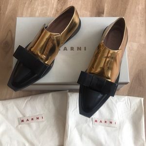 MARNI Gold Sand Mocassino 37